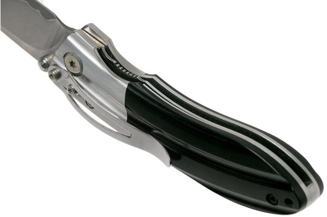 Mcusta MC-142G Ripple, SPG2 Black Pakka Wood Pocket Knife 5 Mcusta MC-142G Ripple, SPG2 Black Pakka Wood Pocket Knife - Image 5