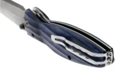 Mcusta MC-0186D Sengoku Date Masamune, Blue Pakkawood, Gentleman's Knife -Knife Sale Shop MC 0186D 04 mcusta