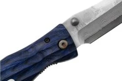 Mcusta MC-0186D Sengoku Date Masamune, Blue Pakkawood, Gentleman's Knife -Knife Sale Shop MC 0186D 05 mcusta