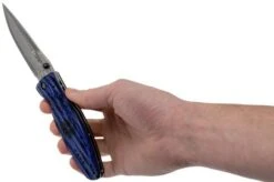 Mcusta MC-0186D Sengoku Date Masamune, Blue Pakkawood, Gentleman's Knife -Knife Sale Shop MC 0186D 08 mcusta