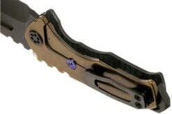 Medford Praetorian Genesis G S35VN, PVD Droppoint Blade, Black G10 Handle, PVD Hardware Pocket Knife -Knife Sale Shop MF 21 GN 03 05 medford