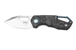 MKM Isonzo FX03M-3CM Clip Point Marble Carbon Fiber Pocket Knife, Jesper Voxnaes Design