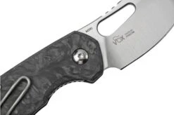MKM Isonzo FX03M-3CM Clip Point Marble Carbon Fiber Pocket Knife, Jesper Voxnaes Design -Knife Sale Shop MMK FX03M 3CM 05 mkm