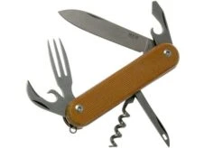 MKM Malga 6 Natural Canvas Micarta MP06-NC Pocket Knife