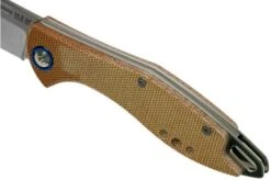 MKM Fara MY01-NC Natural Micarta Pocket Knife, Lucas Burnley Design -Knife Sale Shop MMK MY01 NC 07 mkm knives