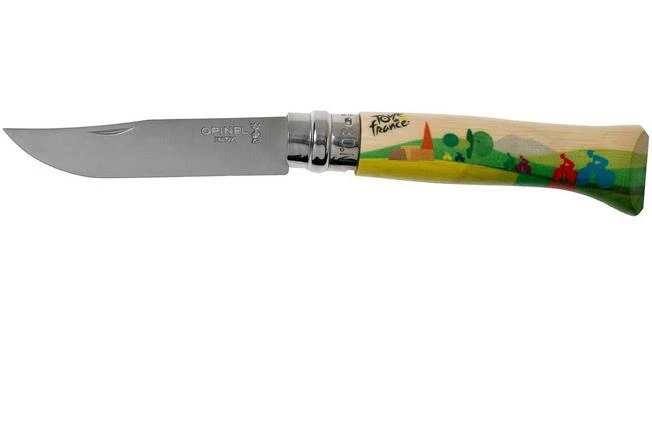 Opinel No 08 Tour De France 2020 Printed 2397, Stainless Steel, Pocket Knife 1 Opinel No 08 Tour De France 2020 Printed 2397, Stainless Steel, Pocket Knife