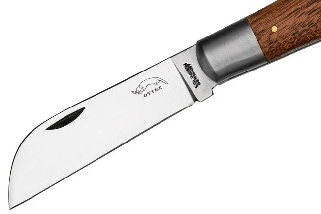 Otter Anchor Knife 173 Large Carbon, Sapeli, Brass Anchor, Pocket Knife 3 Otter Anchor Knife 173 Large Carbon, Sapeli, Brass Anchor, Pocket Knife - Image 3