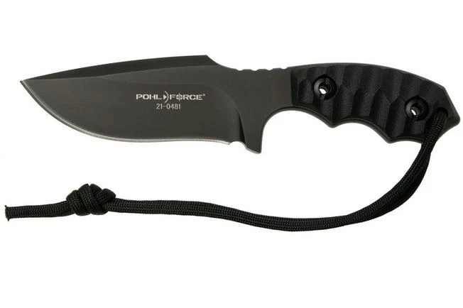 Pohl Force Compact Two Black 6032 Fixed Knife, Dietmar Pohl Design 1 Pohl Force Compact Two Black 6032 Fixed Knife, Dietmar Pohl Design