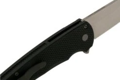 Pro-Tech Malibu 5205 Stonewashed 20CV Reverse Tanto, Black Textured Aluminum Pocket Knife -Knife Sale Shop PH5205 06 protech