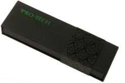 Pro-Tech Malibu 5205 Stonewashed 20CV Reverse Tanto, Black Textured Aluminum Pocket Knife -Knife Sale Shop PH5205 10 protech