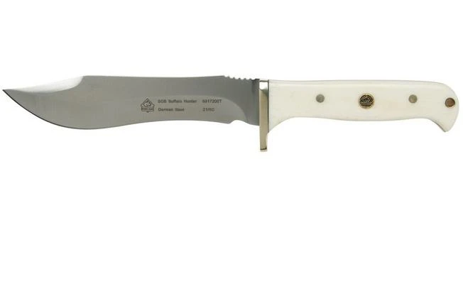 PUMA SGB Buffalo Hunter, Smooth White Bone 6817200T Hunting Knife 1 PUMA SGB Buffalo Hunter, Smooth White Bone 6817200T Hunting Knife