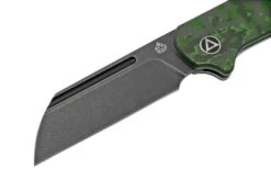 QSP Knife Penguin QS130SJ-E2, CPM 20CV Black Stonewashed, Fat Carbon Jungle Wear, Slipjoint Pocket Knife -Knife Sale Shop QS130SJ E2 03 qsp