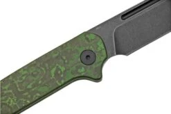 QSP Knife Penguin QS130SJ-E2, CPM 20CV Black Stonewashed, Fat Carbon Jungle Wear, Slipjoint Pocket Knife -Knife Sale Shop QS130SJ E2 05 qsp