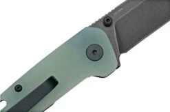 QSP Knife Penguin Mini QS130XS-F2, Blackwashed 14C28N, Natural G10 Pocket Knife -Knife Sale Shop QS130XS F2 05 qsp