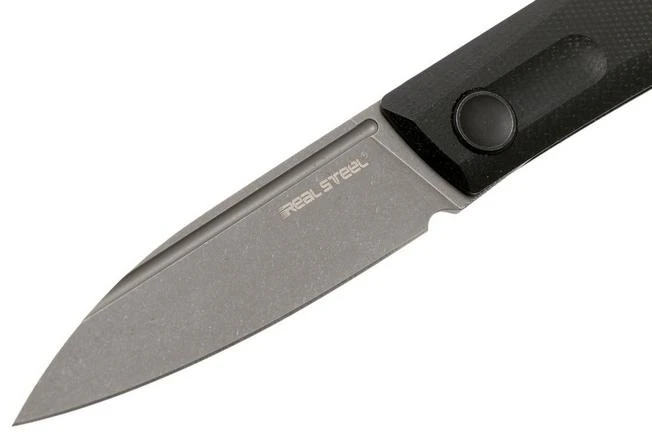 Real Steel Stella Black Canvas Micarta 7055 Knivesandtools Exclusive Pocket Knife, Poltergeist Design 3 Real Steel Stella Black Canvas Micarta 7055 Knivesandtools Exclusive Pocket Knife, Poltergeist Design - Image 3