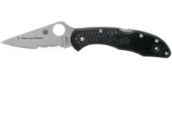 Spyderco Delica 4 Thin Blue Line C11FPSBKBL Pocket Knife