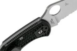 Spyderco Delica 4 Thin Blue Line C11FPSBKBL Pocket Knife -Knife Sale Shop SPC11FPSBKBL 06 spyderco