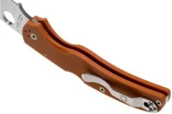 Spyderco Native Chief REX45 Burnt Orange G10 C244GPBORE Sprint Run Pocket Knife -Knife Sale Shop SPC244GPBORE 05 spyderco