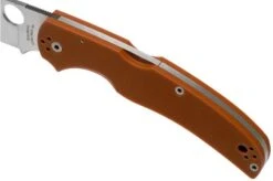 Spyderco Native Chief REX45 Burnt Orange G10 C244GPBORE Sprint Run Pocket Knife -Knife Sale Shop SPC244GPBORE 07 spyderco