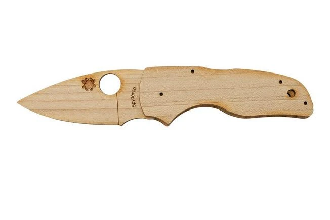 Spyderco Wooden Knife Kit C230 Lil Native WDKIT2, Wooden Pocket Knife 2 Spyderco Wooden Knife Kit C230 Lil Native WDKIT2, Wooden Pocket Knife - Image 2