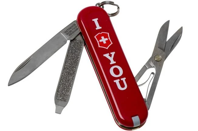 Victorinox Classic ‘The Gift’, I Love You, Red 0.6233.851 Swiss Pocket Knife 1 Victorinox Classic ‘The Gift’, I Love You, Red 0.6233.851 Swiss Pocket Knife