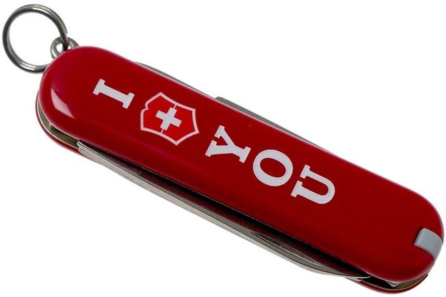 Victorinox Classic ‘The Gift’, I Love You, Red 0.6233.851 Swiss Pocket Knife 4 Victorinox Classic ‘The Gift’, I Love You, Red 0.6233.851 Swiss Pocket Knife - Image 4