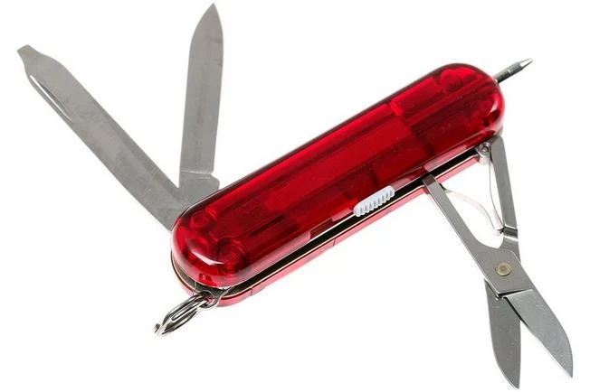Victorinox Signature Lite, Swiss Pocket Knife, Transparant Red 2 Victorinox Signature Lite, Swiss Pocket Knife, Transparant Red - Image 2