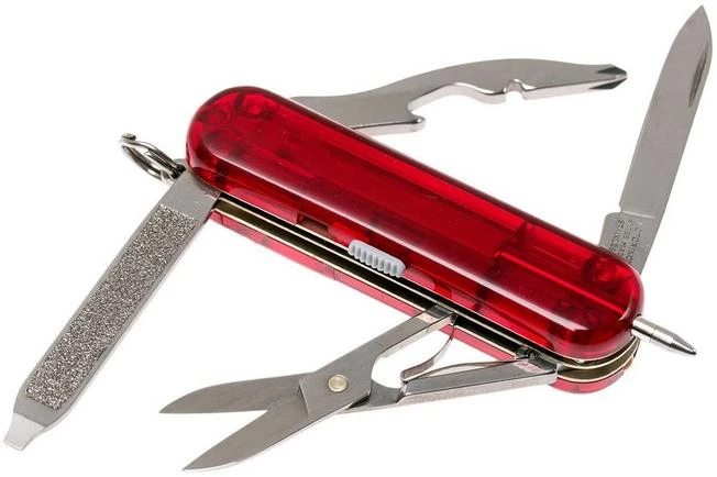 Victorinox Midnite Manager, Swiss Pocket Knife, Transparant Red 2 Victorinox Midnite Manager, Swiss Pocket Knife, Transparant Red - Image 2