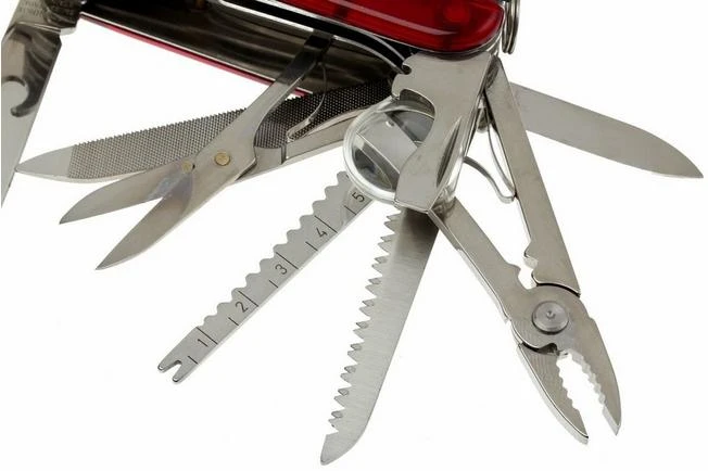 Victorinox Swisschamp (33) - Red Transparant 2 Victorinox Swisschamp (33) - Red Transparant - Image 2