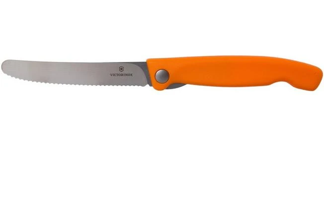 Victorinox SwissClassic 6.7836.F9B Serrated Foldable Vegetable Knife, Orange 1 Victorinox SwissClassic 6.7836.F9B Serrated Foldable Vegetable Knife, Orange