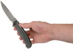 WE Knife 037, 910C Grey Pocket Knife, Kellen Bogardus Design -Knife Sale Shop WK910C 08 we knife