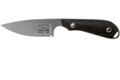 White River Knives M1 Black Burlap Micarta Fixed Knife, Kydex Sheath