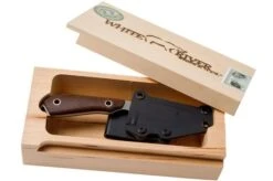 White River Knives M1 Natural Burlap Micarta Fixed Knife, Kydex Sheath -Knife Sale Shop WRCPR BNA 08 white river knives