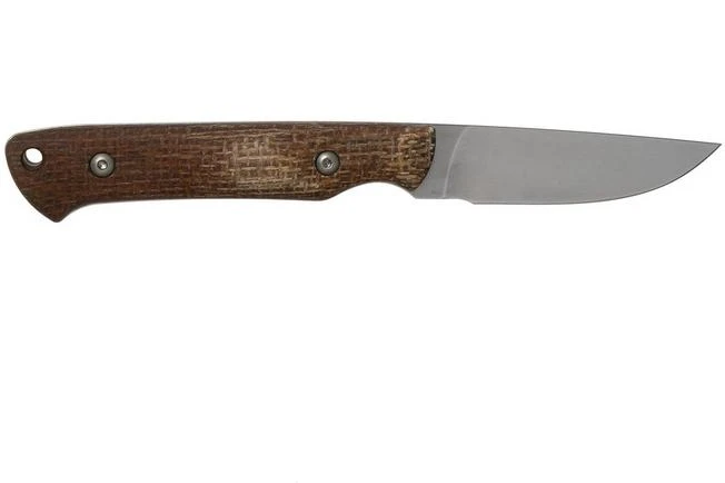 White River Knives Small Game Knife Natural Burlap Micarta Hunting Knife, Owen Baker Jr. Design 2 White River Knives Small Game Knife Natural Burlap Micarta Hunting Knife, Owen Baker Jr. Design - Image 2