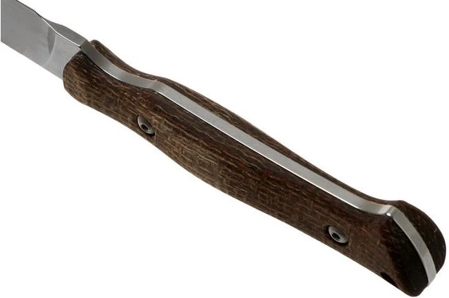 White River Knives Small Game Knife Natural Burlap Micarta Hunting Knife, Owen Baker Jr. Design 4 White River Knives Small Game Knife Natural Burlap Micarta Hunting Knife, Owen Baker Jr. Design - Image 4