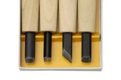 Yoshiharu Y-4 Mitomoto Japanese Wood Carving Knives, Set Of 4 -Knife Sale Shop YSH 011 03 yoshiharu